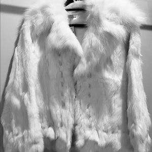 White fur Coat